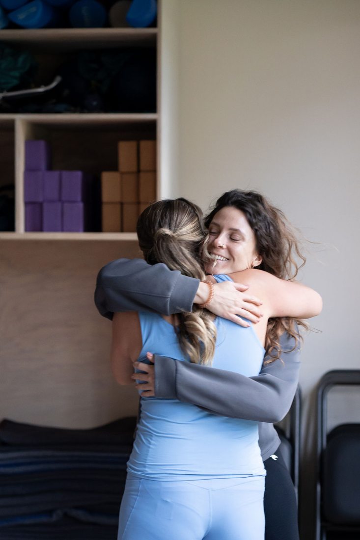 A warm hug after class