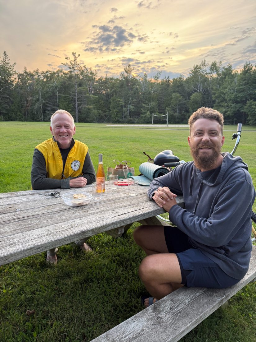 Friends enjoying an outdoor gathering